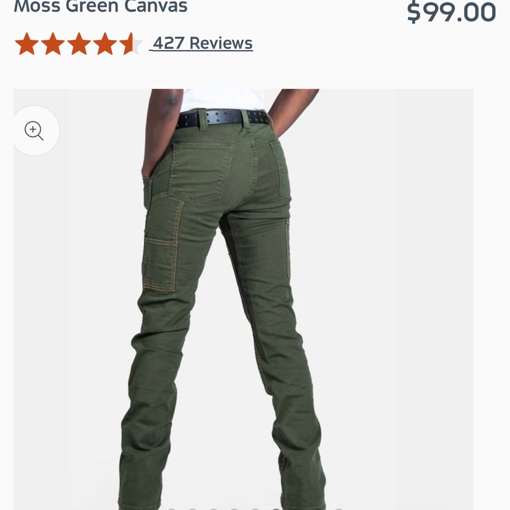 Dovetail | Maven Moss Pant | Sz 4 - 28” inseam | work Pants